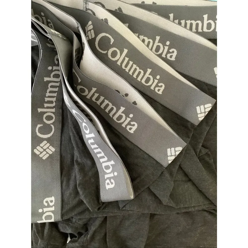 Columbia Men's XL Black 6 Pack Performance Stretch Boxer Briefs G7-2